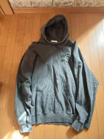 SENSE OF PLACE 그레이 후드 부착 후드티