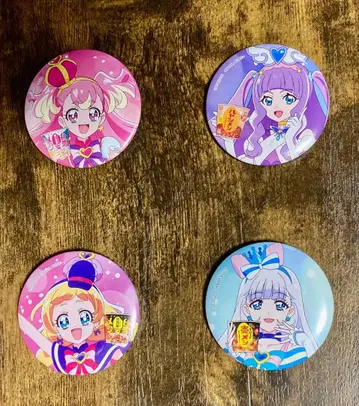 B20 [닛신] 카레메시 콜라보 프리큐어 캔뱃지 4개 세트