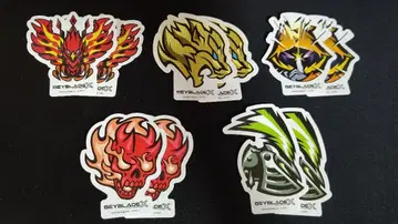 베이블레이드X 낱개 판매 가능 엠블럼 스티커 세트