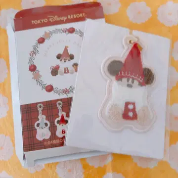 디즈니 크리스마스 릴린린 2025 키체인 키링 빨간색