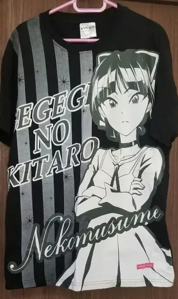게게게의 키타로 고양이 소녀 T셔츠