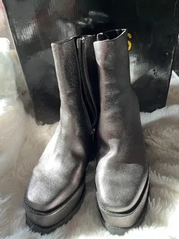 EVRIS 실버 플랫폼 부츠 L