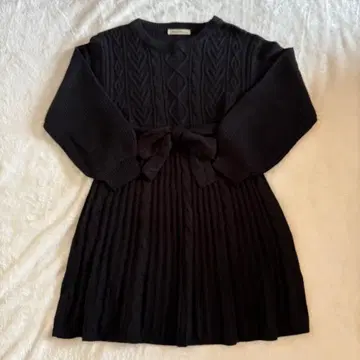 MAJESTIC LEGON 케이블 니트 원피스