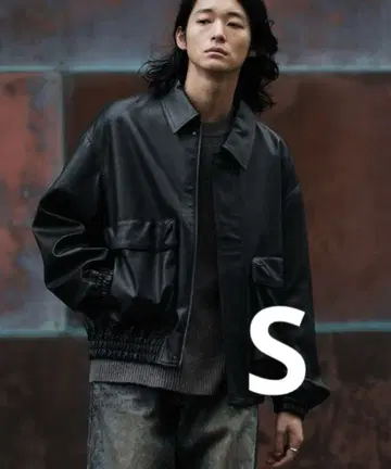ARTIFICIAL GRAIN SHORT BLOUSON