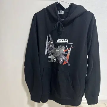진격의 거인 미카사 리바이 후드 부착 후드티
