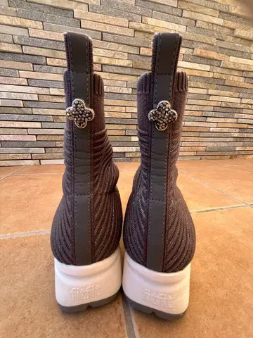 fit fit 새상품급 부츠 스트레치 니트 통굽