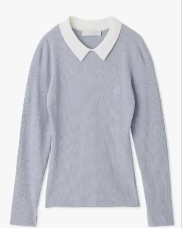 카라 부착 니트 풀오버