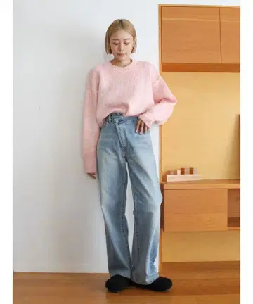 [택 포함 미사용] Ungrid 리메이크 디자인 루즈 데님 24