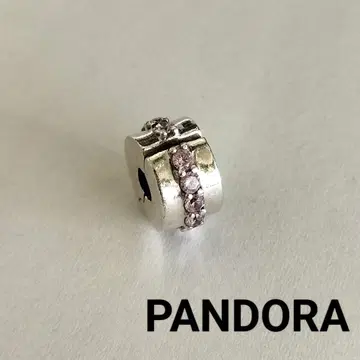 PANDORA 판도라 참 클립 clip 핑크