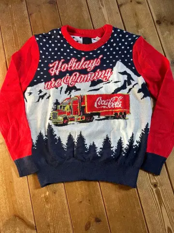 H&M 에이치앤엠 크리스마스 스웨터 남성용 S 코카콜라