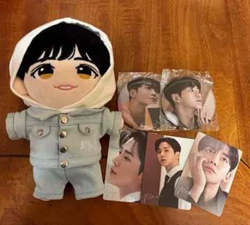 로운 ROWOON 봉제 인형 캔뱃지 트레이딩 카드