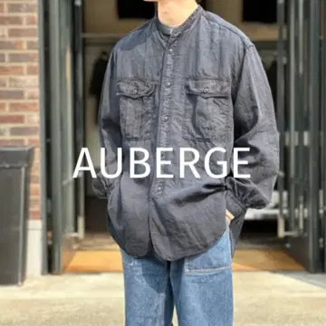 AUBERGE 오베르쥬 harry RAF 셔츠 40 인디고 린넨