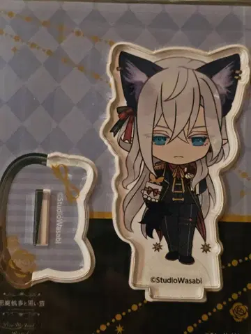 악마 집사와 검은 고양이 아쿠네코 난자타운 아크릴 스탠드 시로 미니게임