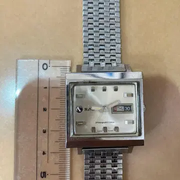 RADO MANHATTAN 자동 시계 실버 가격 인하