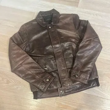 레어 A.P.C. 아페쎄 가죽 자켓 브라운 S