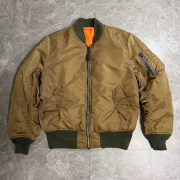 ALPHA ma-1 플라이트 자켓 그런지 쇼트 기장 빈티지 느낌 페이드