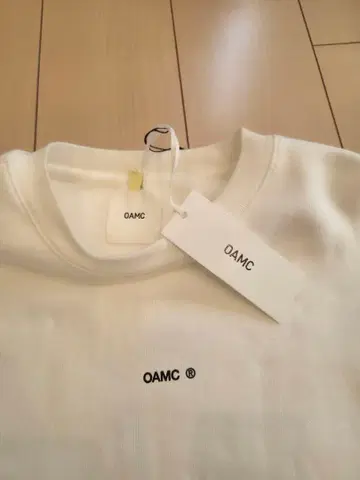 OAMC 화이트 맨투맨 트레이닝복