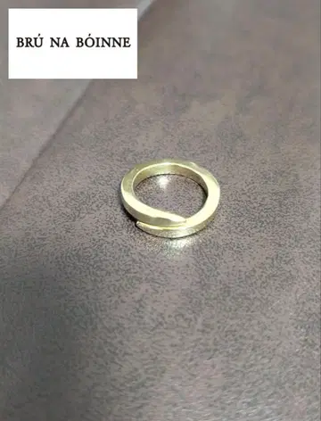 최종 가격 3 플랫 브라스 반지 브루나보인 실버 아님