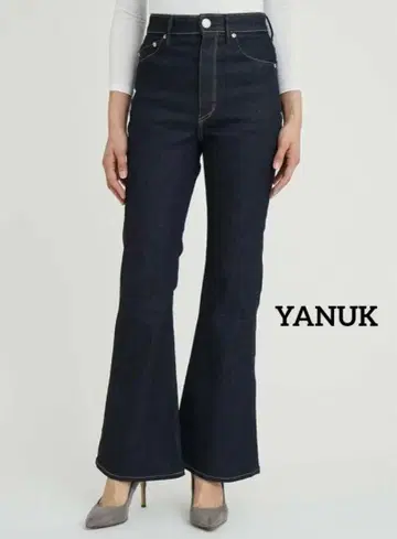 YANUK 부츠컷 데님 인디고 OWI 와이드 플레어 스트레이트