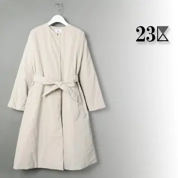 117 새상품 23구 충전솜 패딩 돌먼 코트 38 롱 (9) 소량 번역