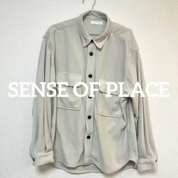 [ 새상품급 ] SENSE OF PLACE 가디건 남성용 화이트 L