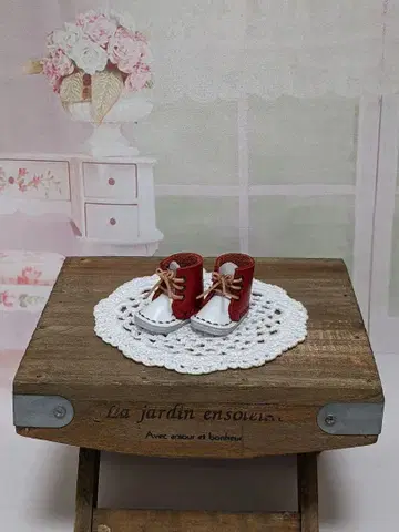 리카짱과 네오 브라이스용 귀여운 가죽 인형 부츠 신발 핸드메이드