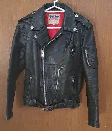 KADOYA 더블 라이더스 블랙 가죽 자켓 L 사이즈
