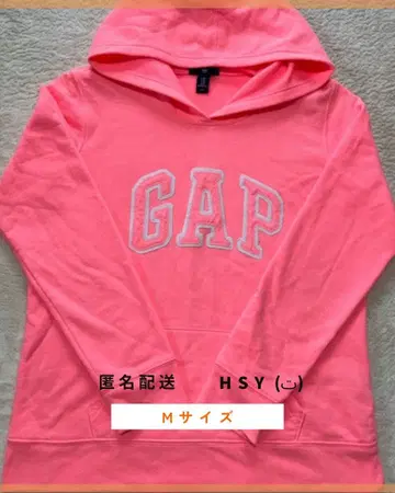 GAP 후드티 M 네온 핑크 새상품급 인기 컬러 여성용 y2k 로고