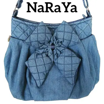 NARAYA 나라이 데님 리본 숄더백