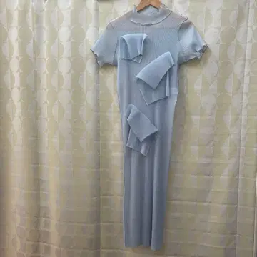 todo 코토하야코자와 라이트 블루 롱 원피스