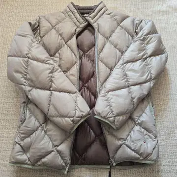 [정크제품] mont-bell 퀼팅 다운 자켓 베이지