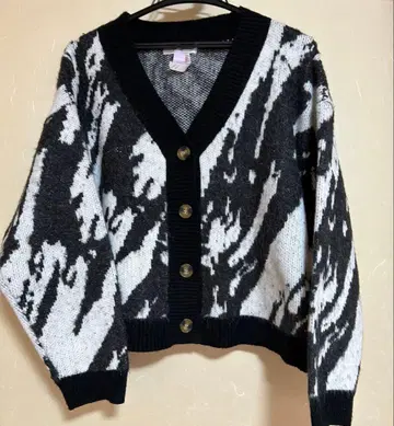 야마다야 RADIATE 뉘앙스 자카드 니트 가디건 라메 믹스