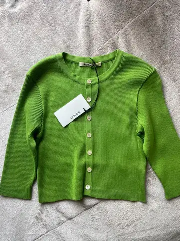 AURALEE 리브 니트 가디건