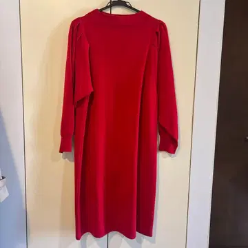 LOUNIE 빨간색 긴팔 니트 원피스