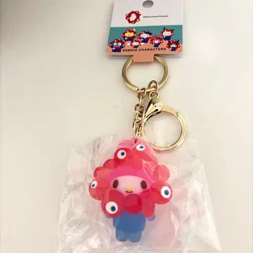 산리오 미야쿠미야쿠 키링 클리어 컬러 마이멜로디