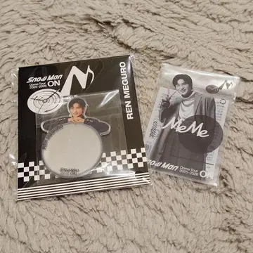 SnowMan 메구로 렌 클리어 스티커 미러 스티커