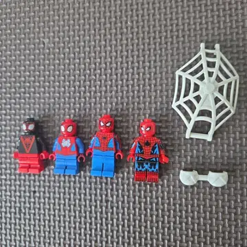 스파이더맨 레고 세트 4개