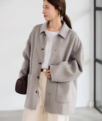 FRAMeWORK 해밀턴 발라칼라 코트 그레이 36