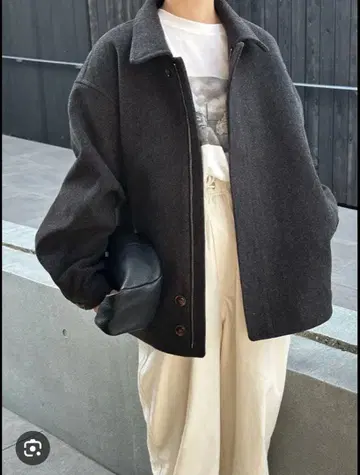 빅 실루엣 미들 코트 [ select moca by SON ]