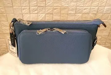 가죽 숄더백 블루 소가죽 지갑 미니백