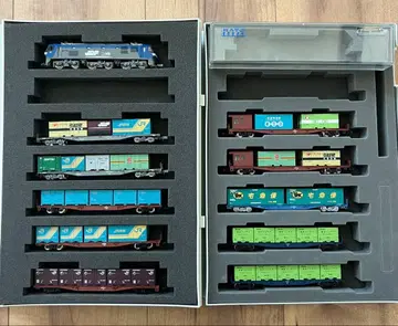 N 게이지 화물 기차 세트 케이스 포함