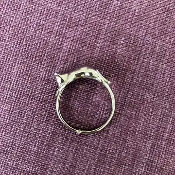 큐트한 고양이 모양 반지