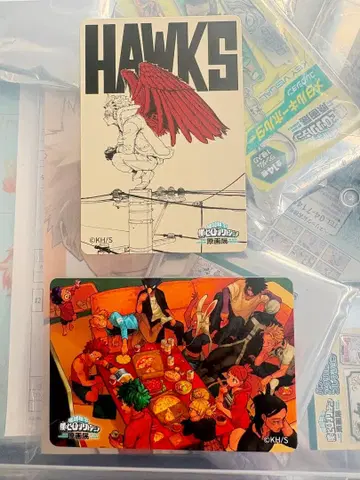 나의 히어로 아카데미아 원화전 마그넷 스티커 호크스 히로아카