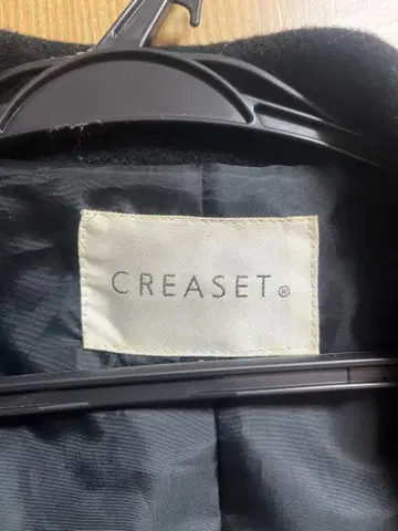 CREASET 블랙 롱 코트 L 사이즈