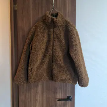 Champion 플리스 보아 자켓 브라운 (슬로브 이에나)