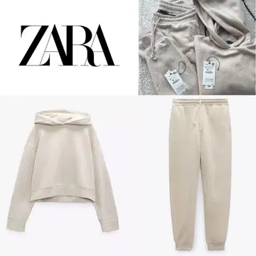 ZARA 맨투맨 셋업 베이지