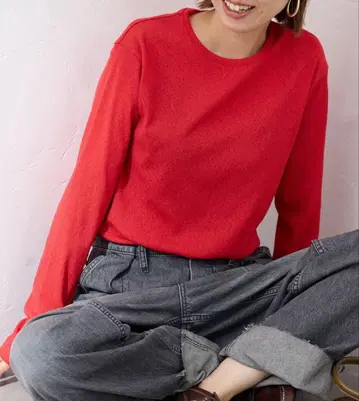 FRAMeWORK 스판 라이크 드라이 테레 콜론T 레드 미사용