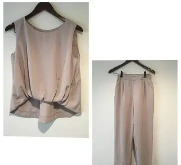 셋업 슬리브리스 팬츠 프리 사이즈