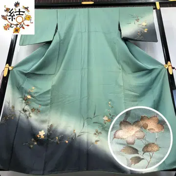 MK-1522 호몬기 흐림 금채 꽃 무늬 콩 파란색 가드 가공