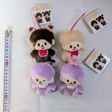 몬치치 컬러풀 마스코트 3 봉제 인형 4개 세트 택 포함 미사용